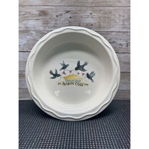 Mason Cash Birds Four & Twenty Pottery Pie Dish Plate EXCELLENT Retired England